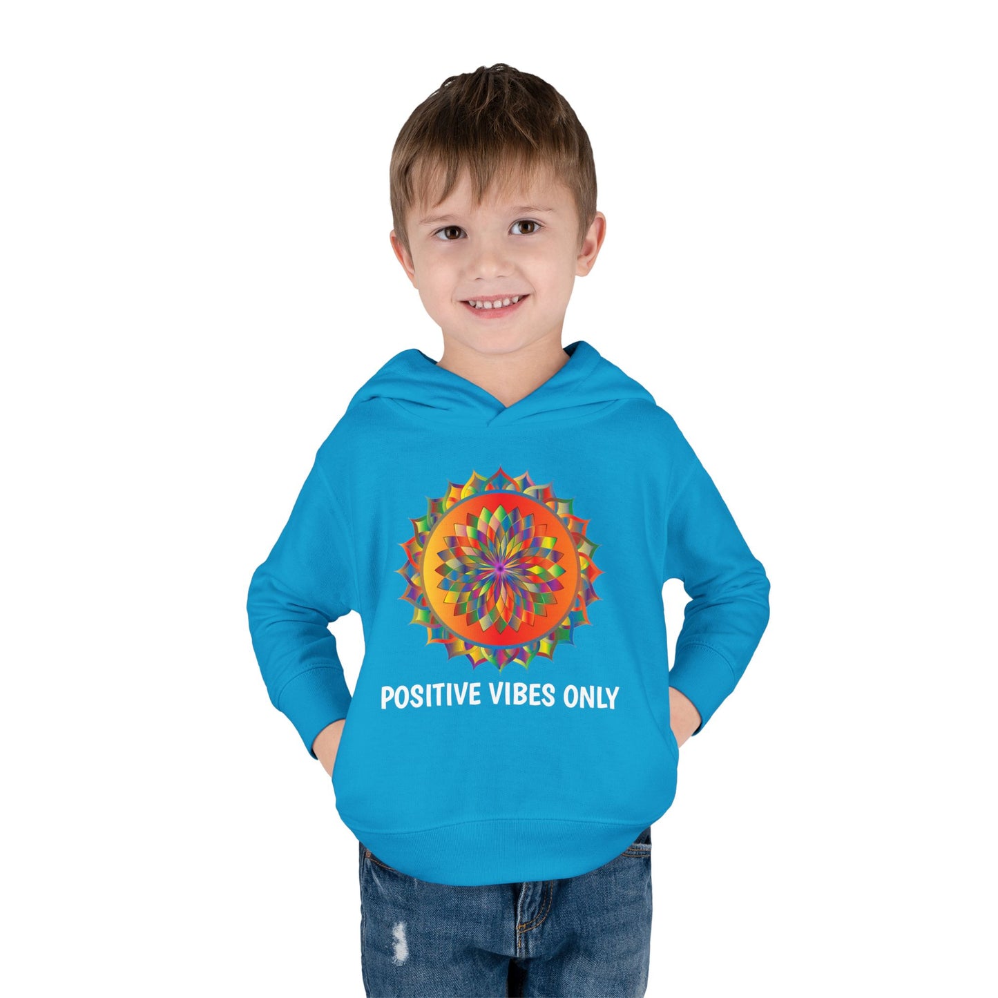 Positive Vibes - Toddler Pullover Fleece Hoodie