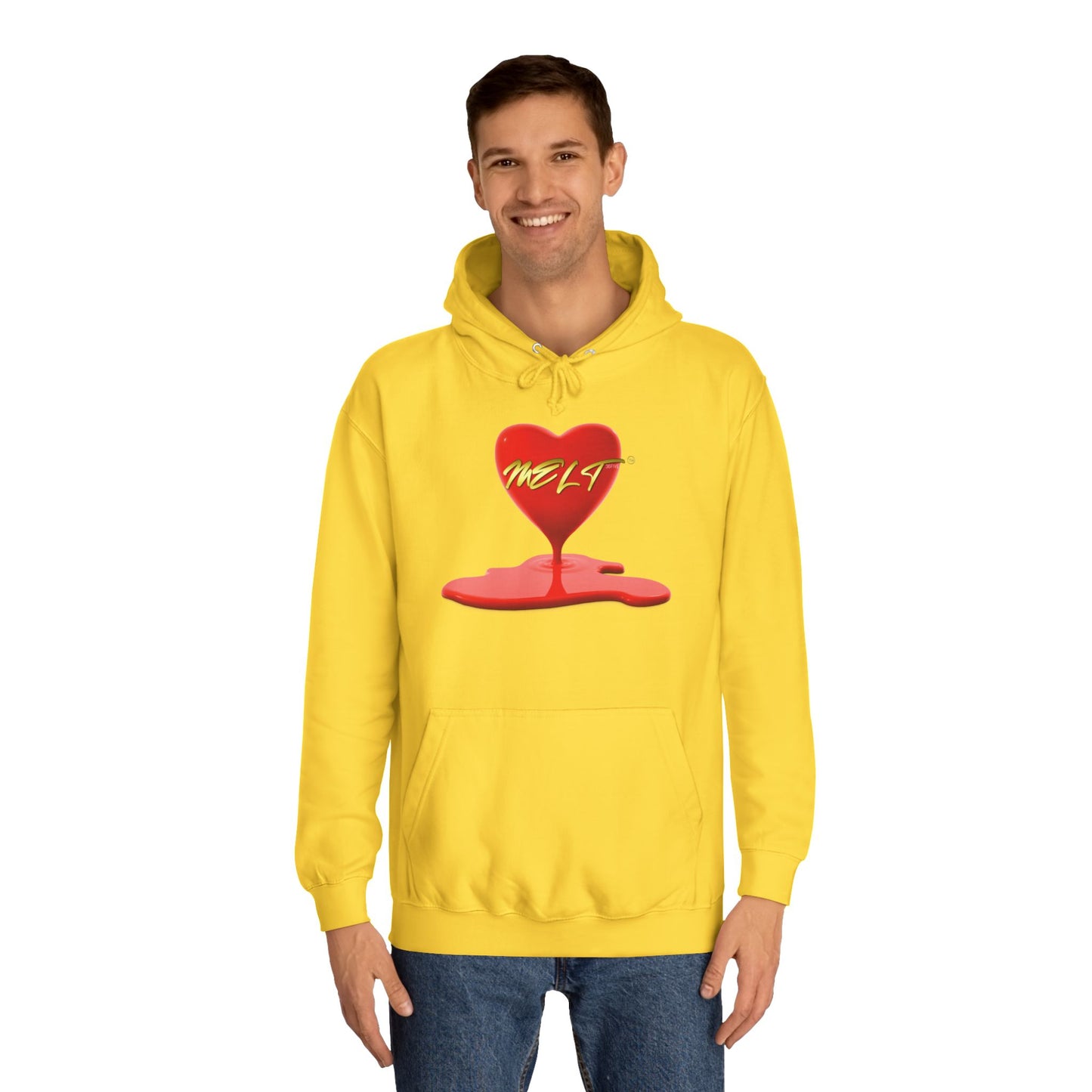 Heart MELT™ Unisex College Style Hoodie