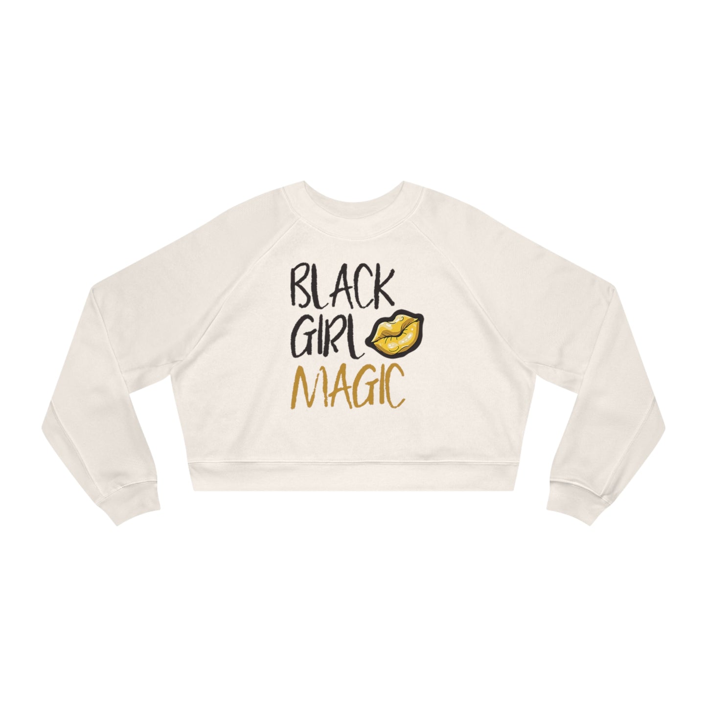 Black Girl Magic Kiss - Cropped Fleece Pullover