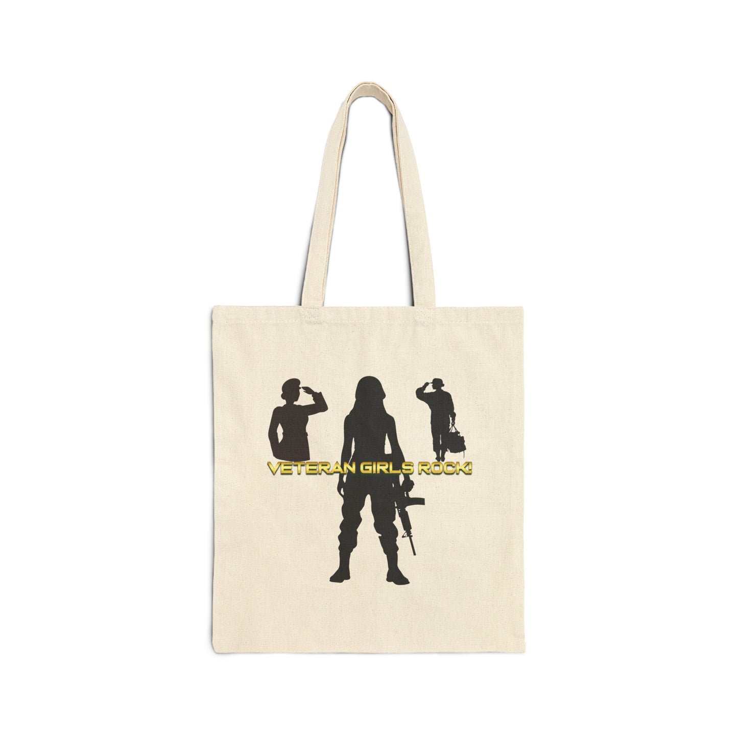 Veteran Girls Rock - Cotton Canvas Tote Bag