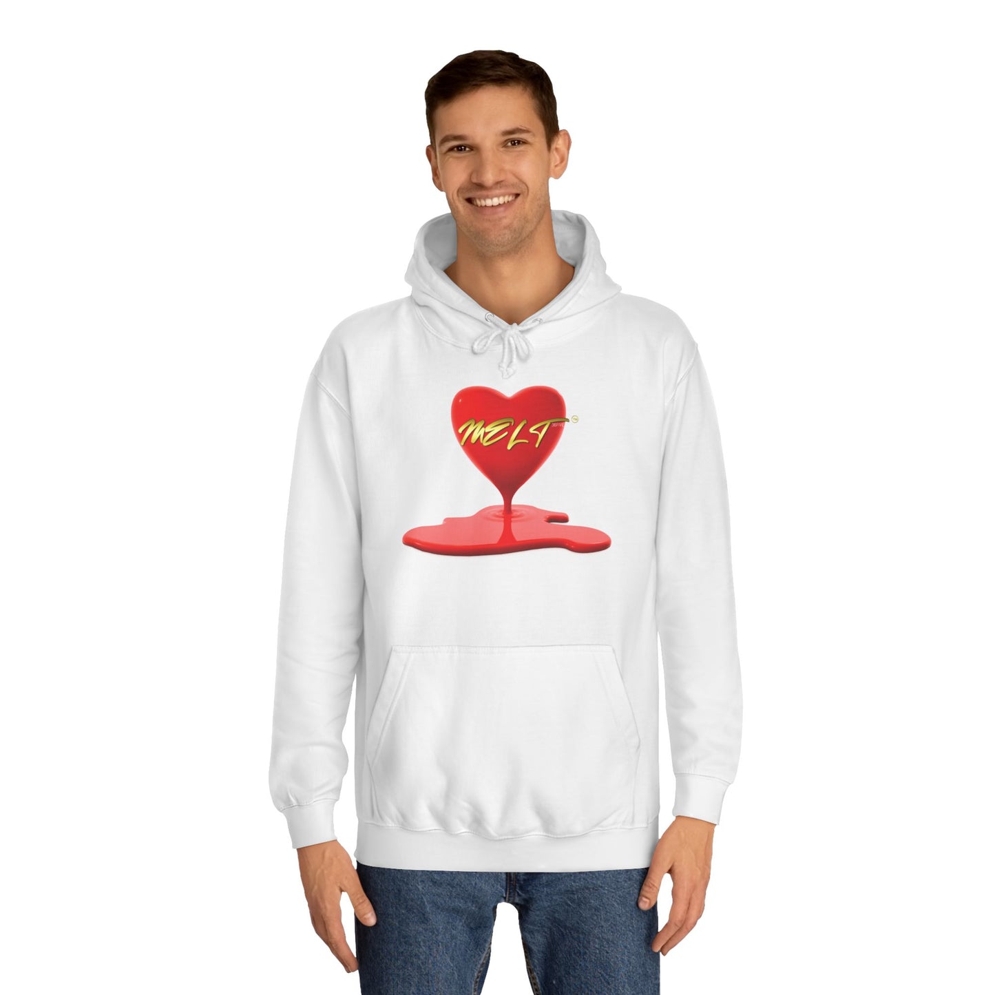 Heart MELT™ Unisex College Style Hoodie
