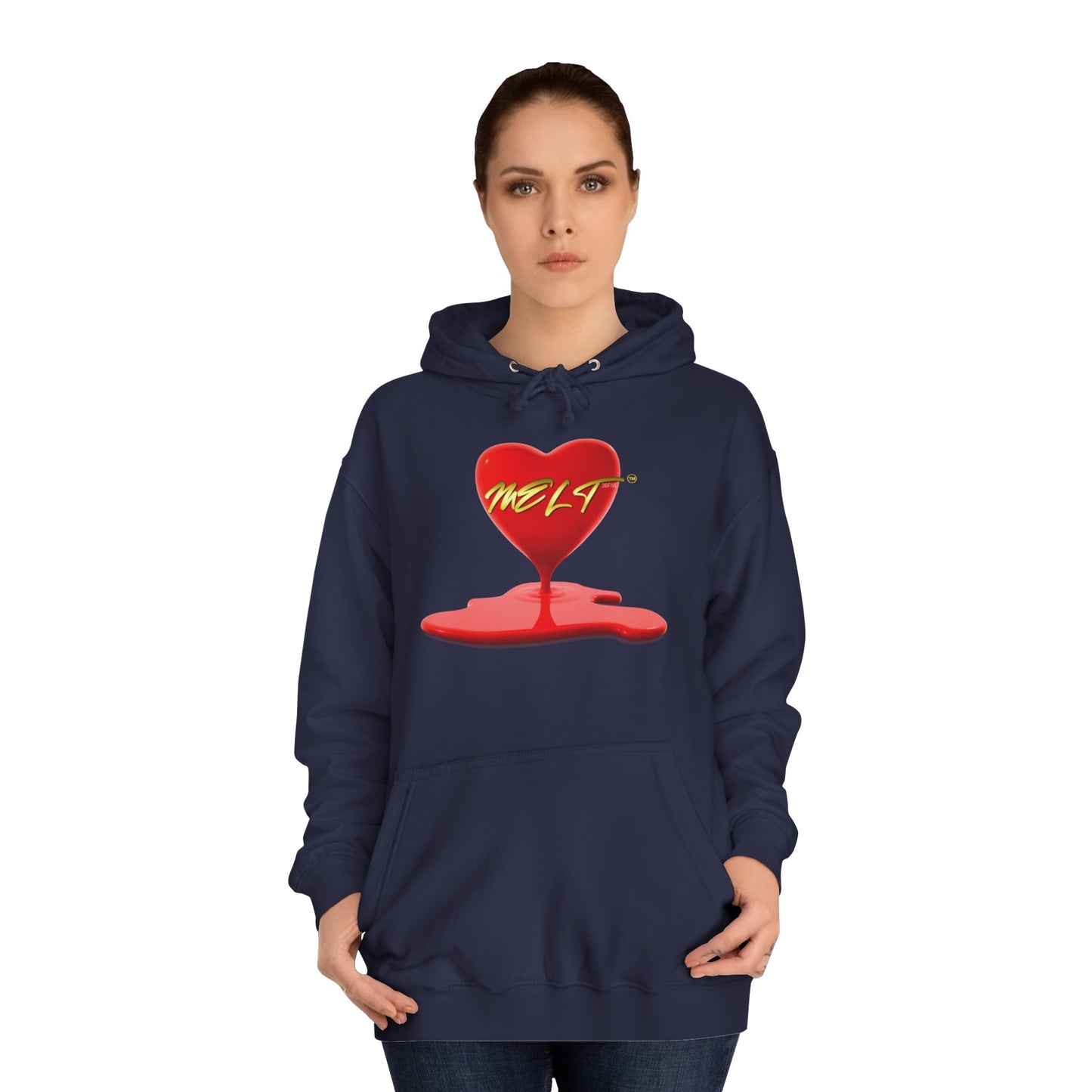 Heart MELT™ Unisex College Style Hoodie