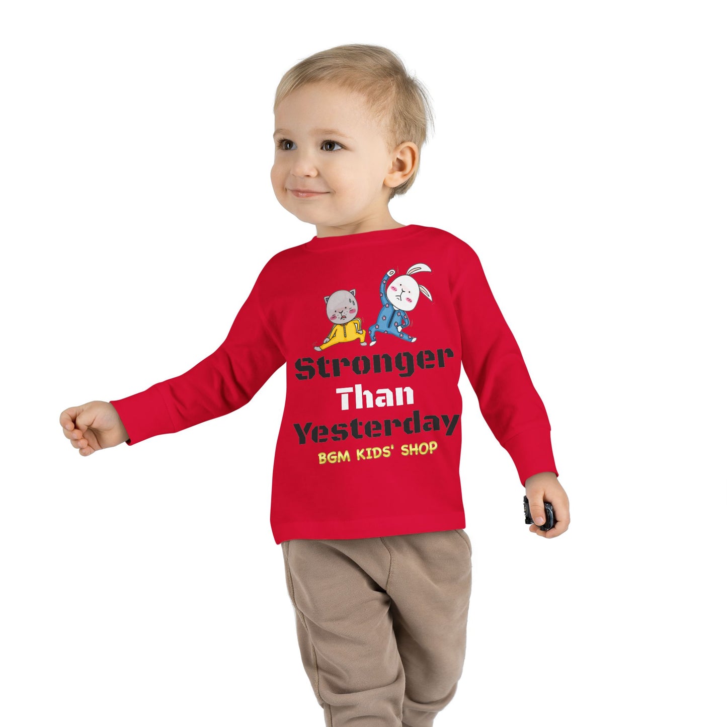 Stronger - Unisex Toddler Long Sleeve Tee