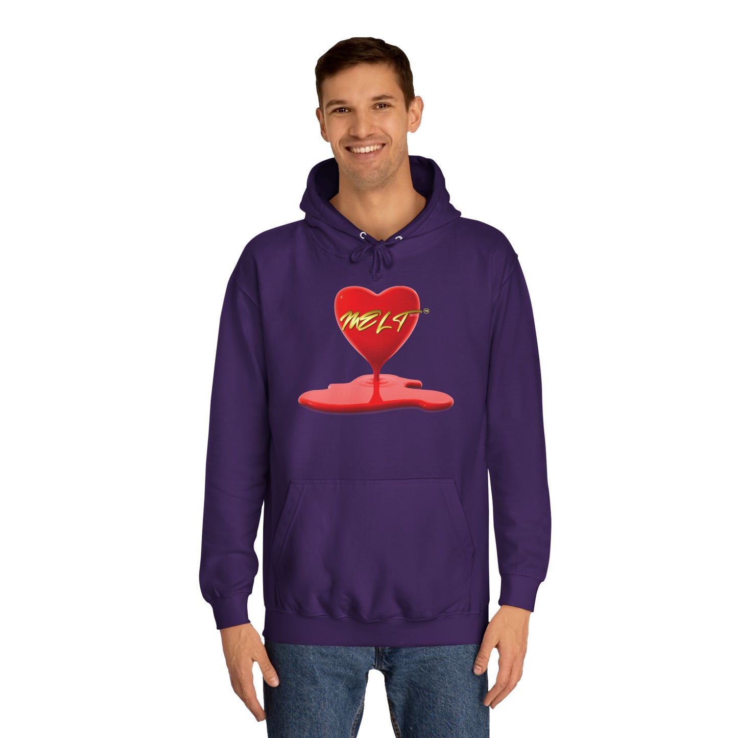 Heart MELT™ Unisex College Style Hoodie