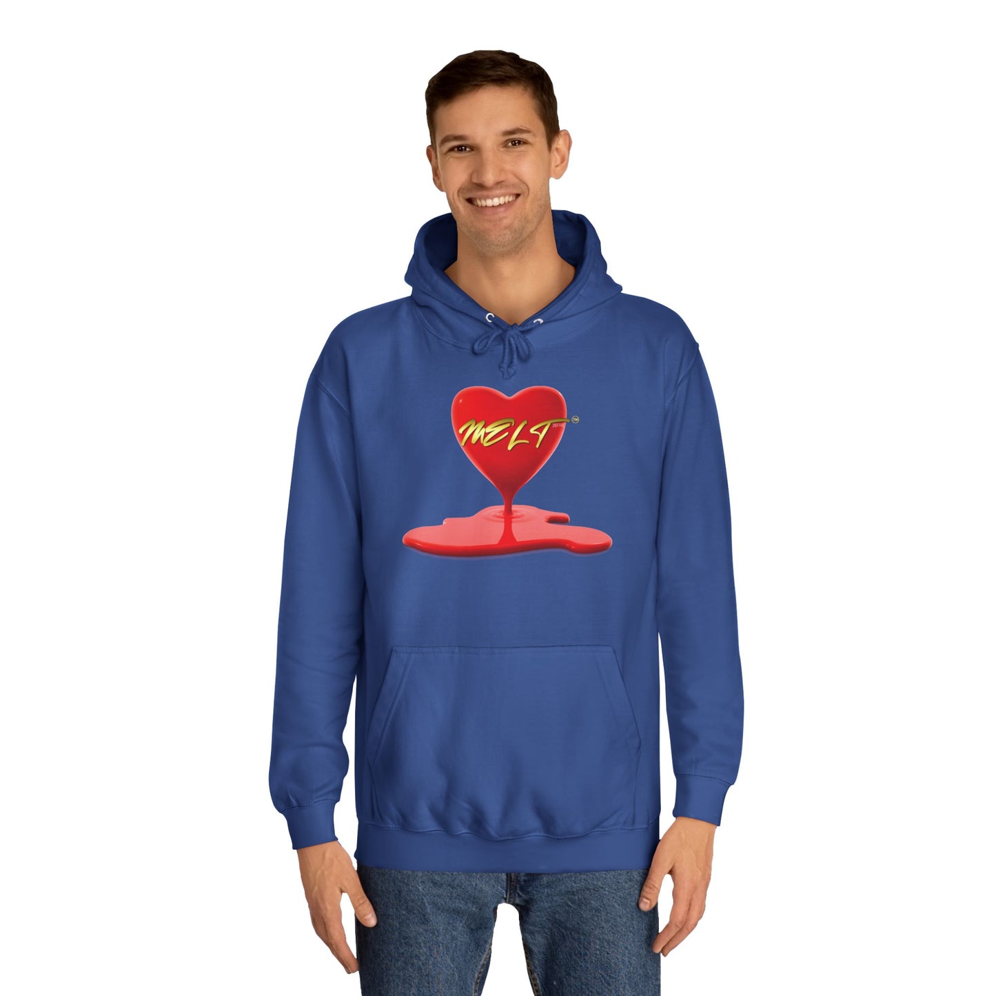 Heart MELT™ Unisex College Style Hoodie