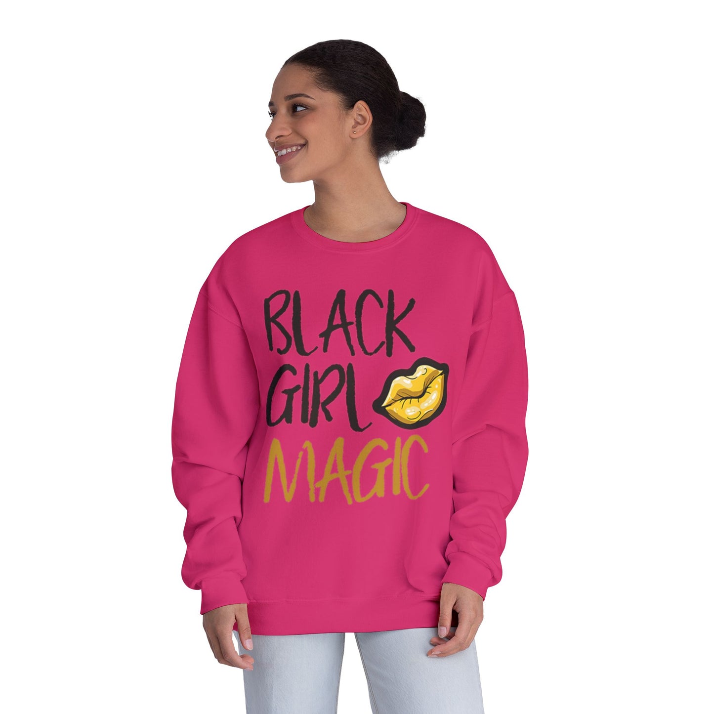 Black Girl Magic Kiss - Crewneck Sweatshirt
