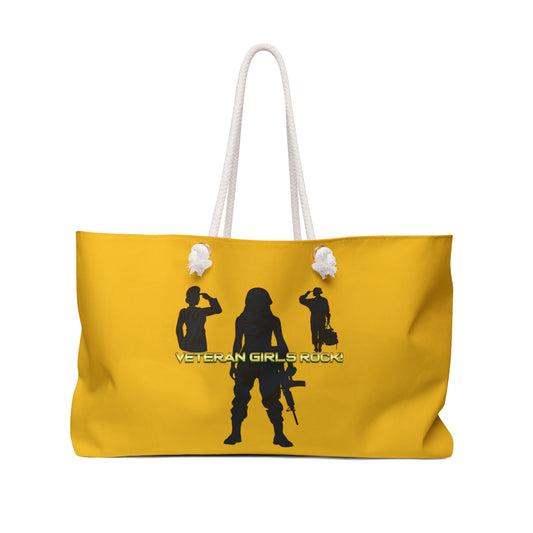 Veteran Girls Rock Weekender Tote Bag