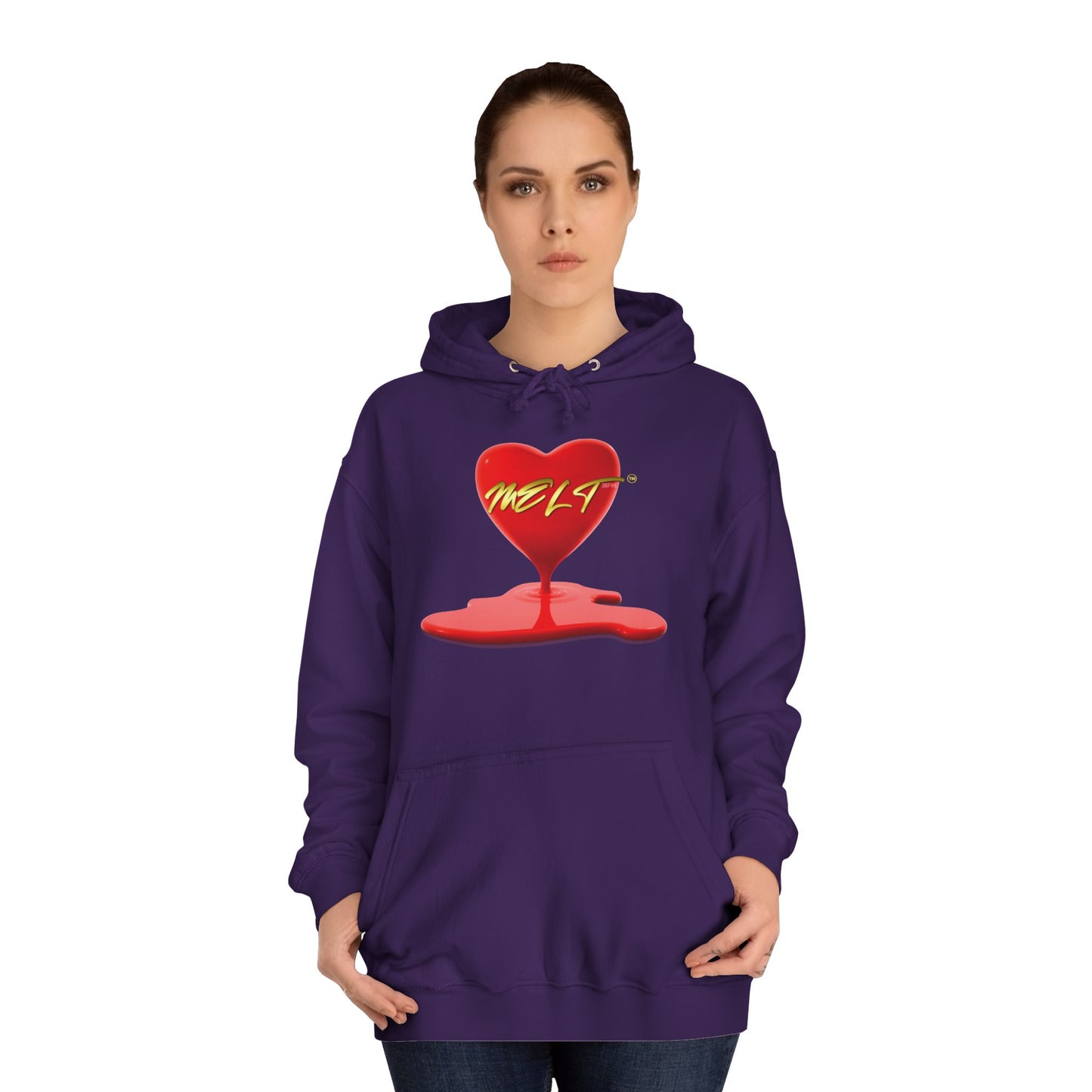 Heart MELT™ Unisex College Style Hoodie