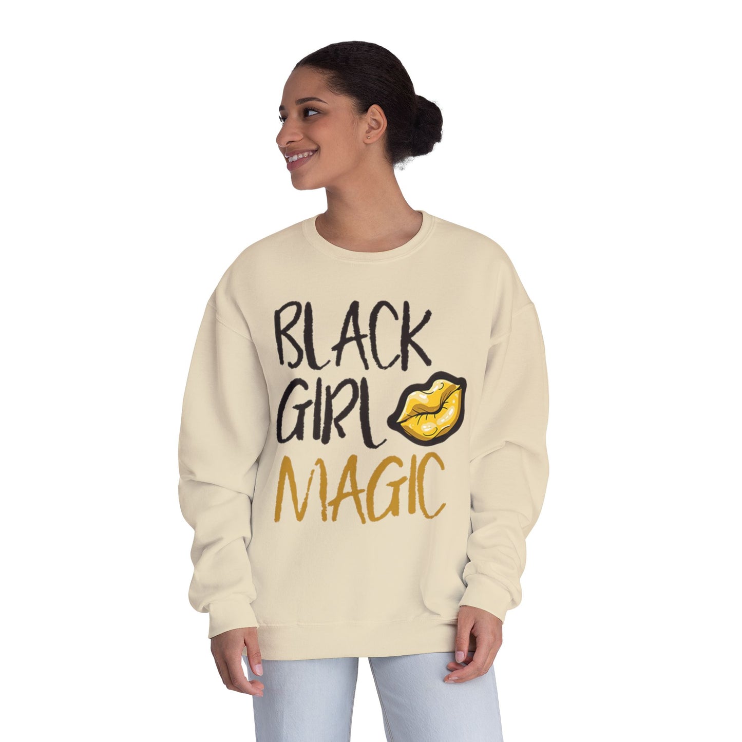 Black Girl Magic Kiss - Crewneck Sweatshirt