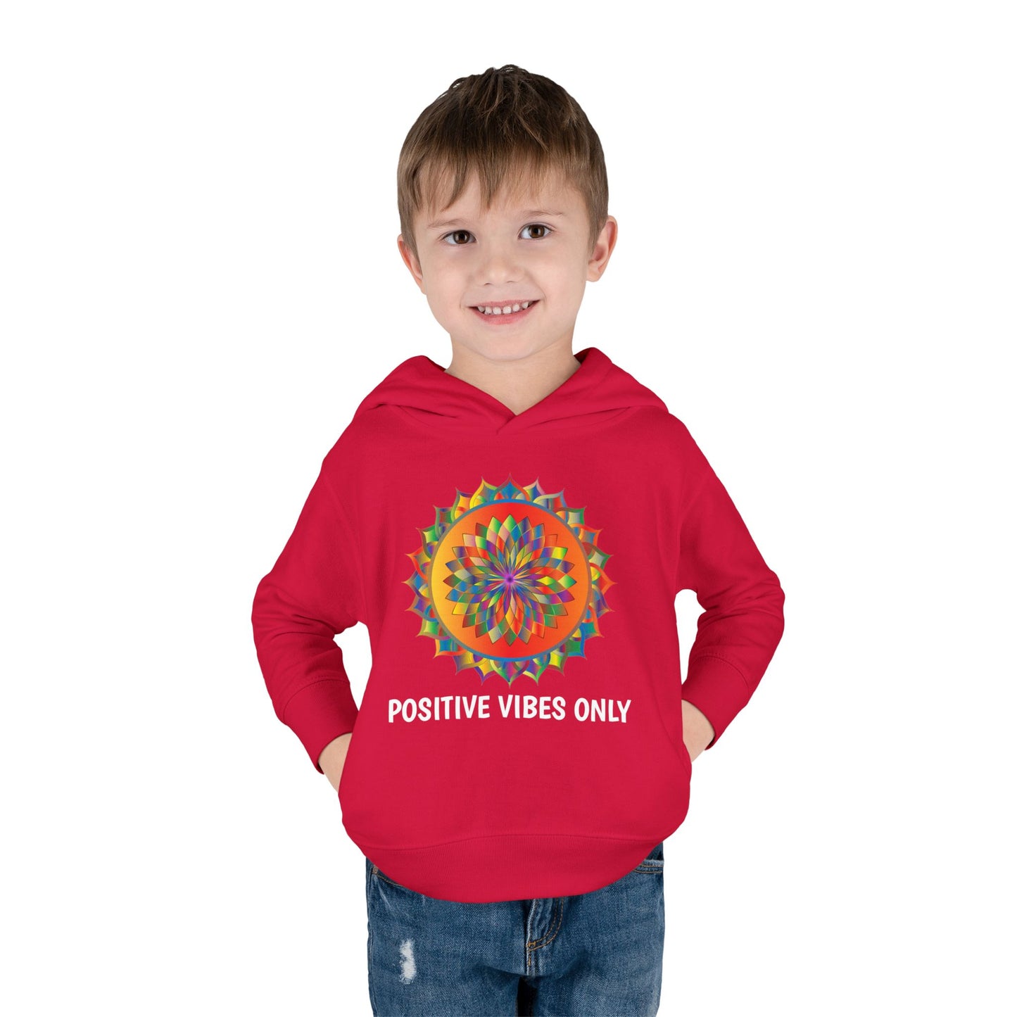 Positive Vibes - Toddler Pullover Fleece Hoodie