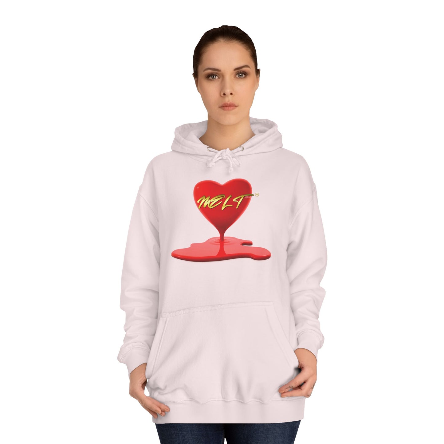Heart MELT™ Unisex College Style Hoodie