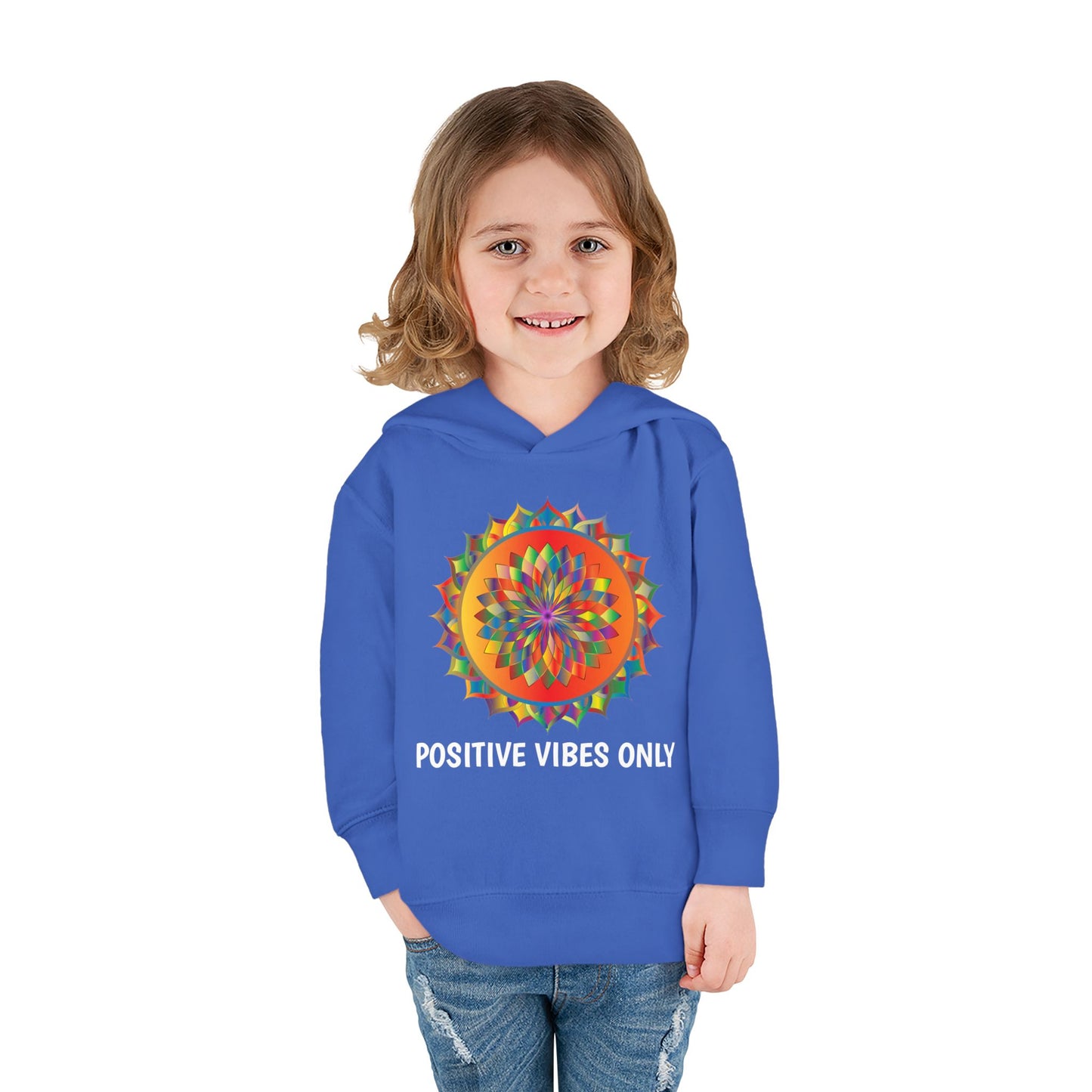 Positive Vibes - Toddler Pullover Fleece Hoodie
