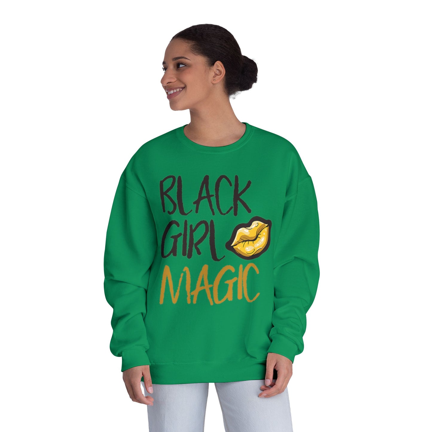 Black Girl Magic Kiss - Crewneck Sweatshirt