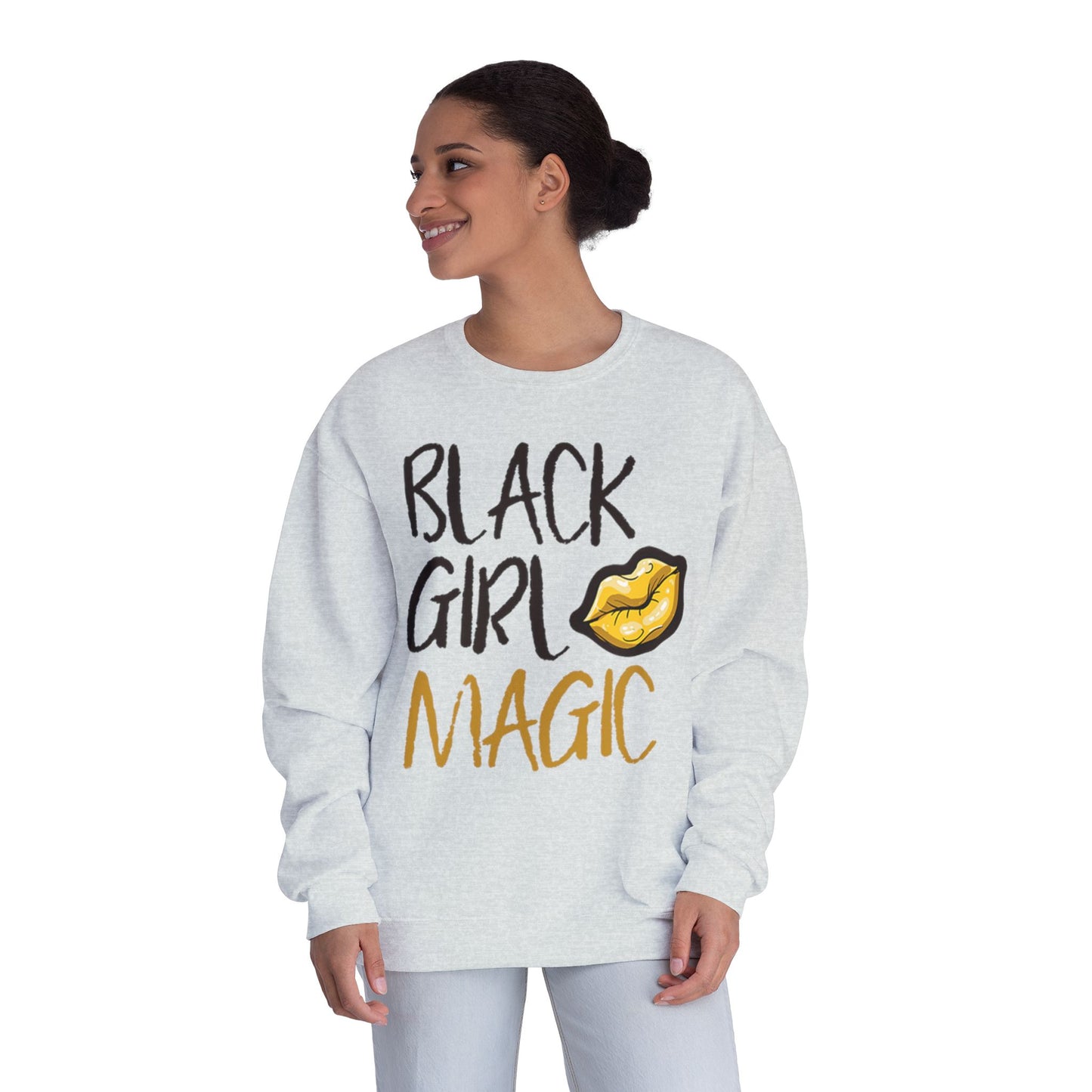 Black Girl Magic Kiss - Crewneck Sweatshirt
