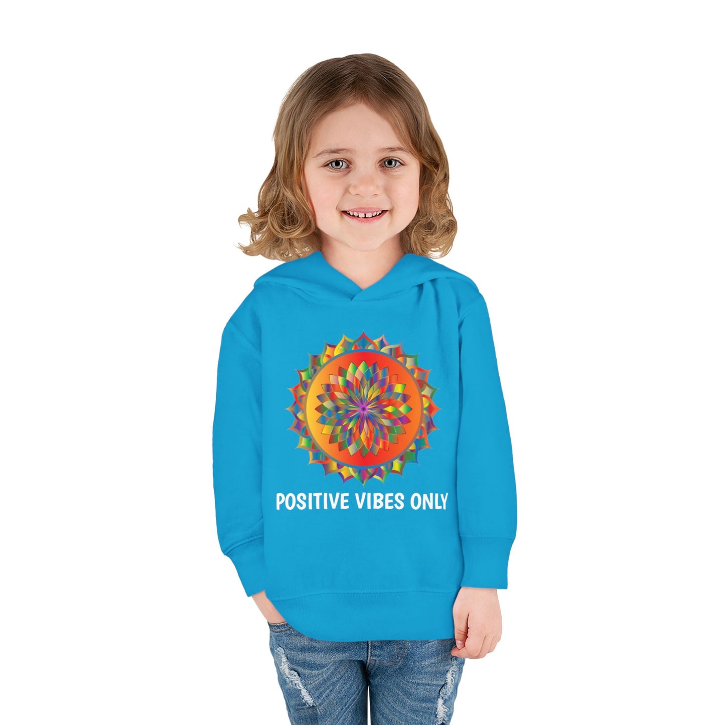 Positive Vibes - Toddler Pullover Fleece Hoodie
