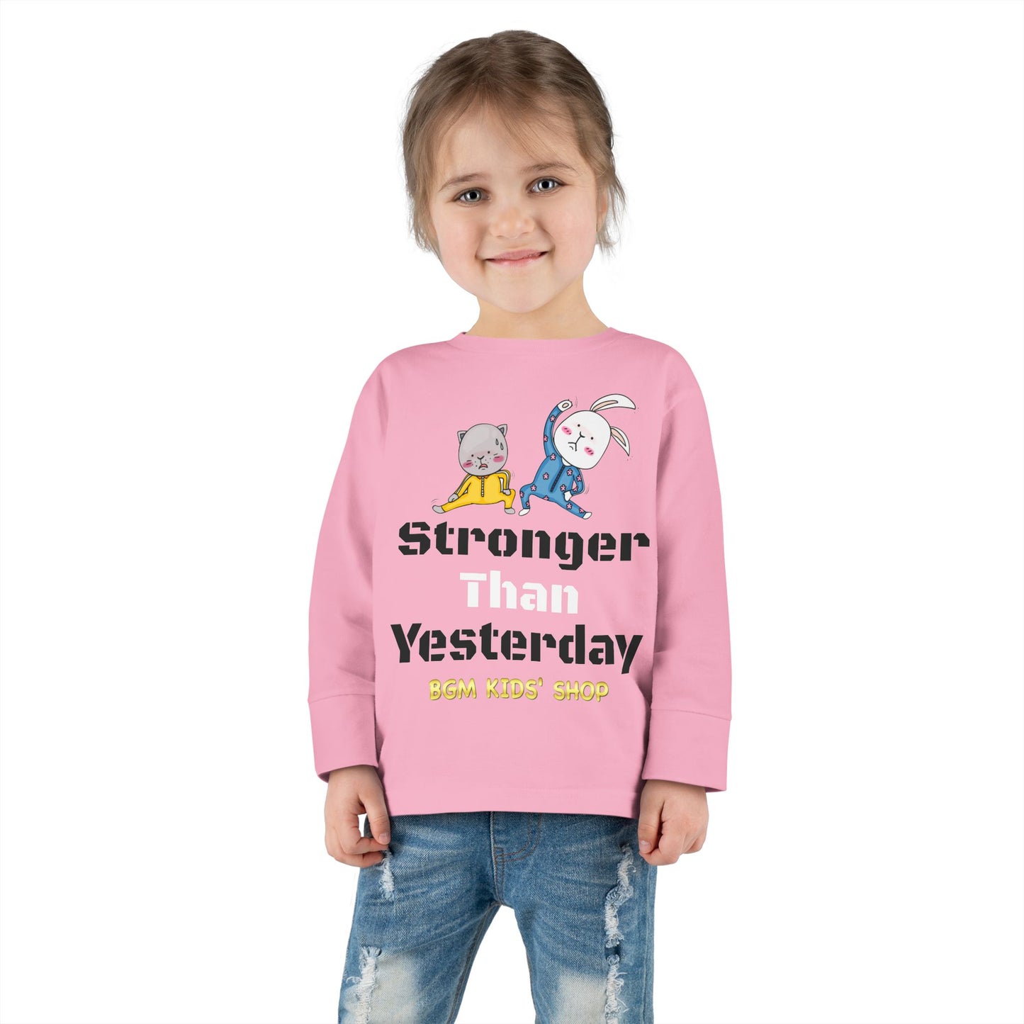 Stronger - Unisex Toddler Long Sleeve Tee