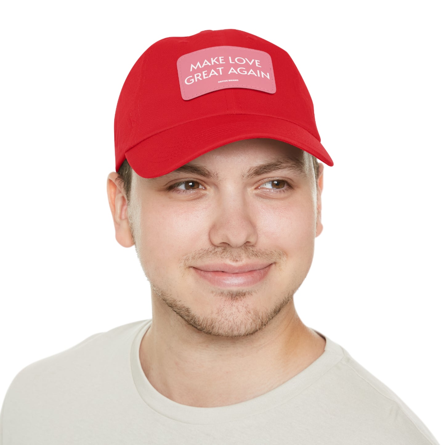 Dad Hat with Leather Patch
