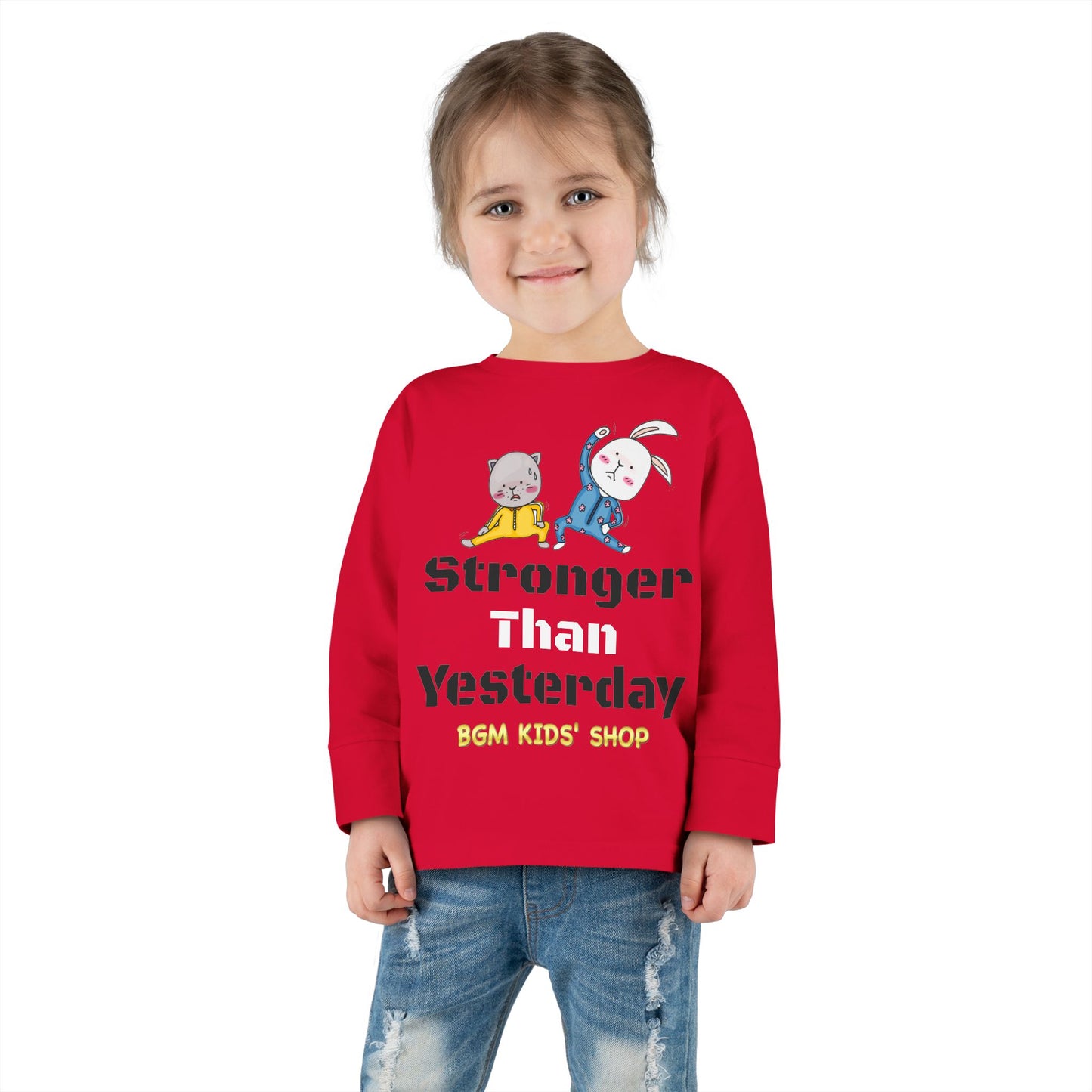 Stronger - Unisex Toddler Long Sleeve Tee