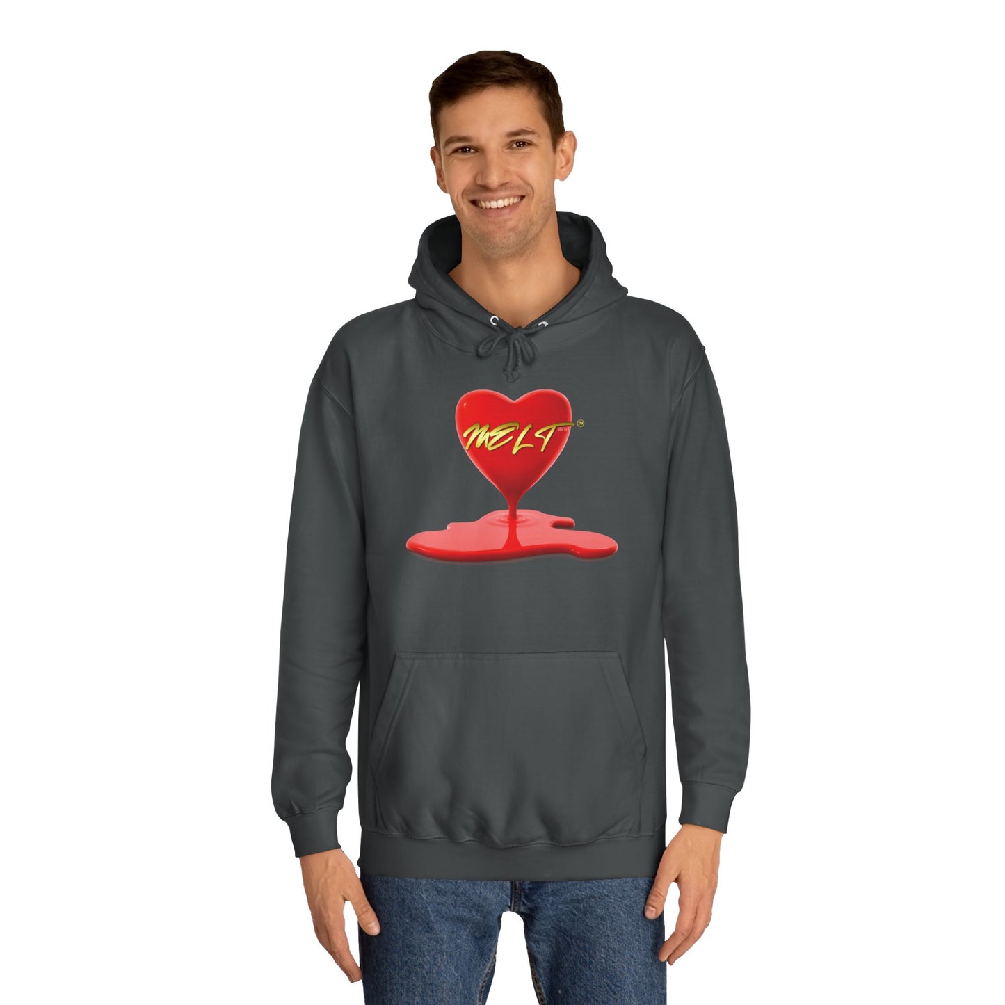 Heart MELT™ Unisex College Style Hoodie