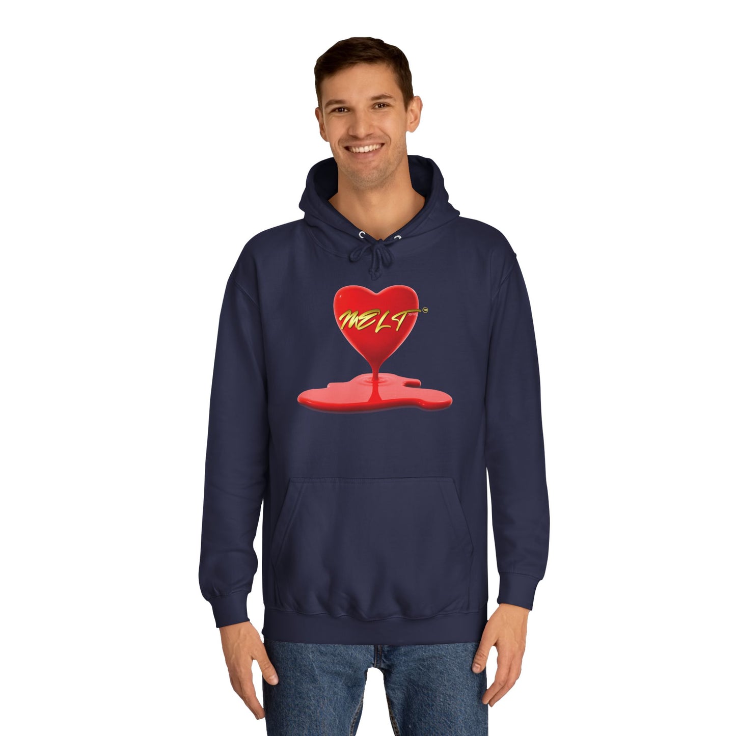 Heart MELT™ Unisex College Style Hoodie