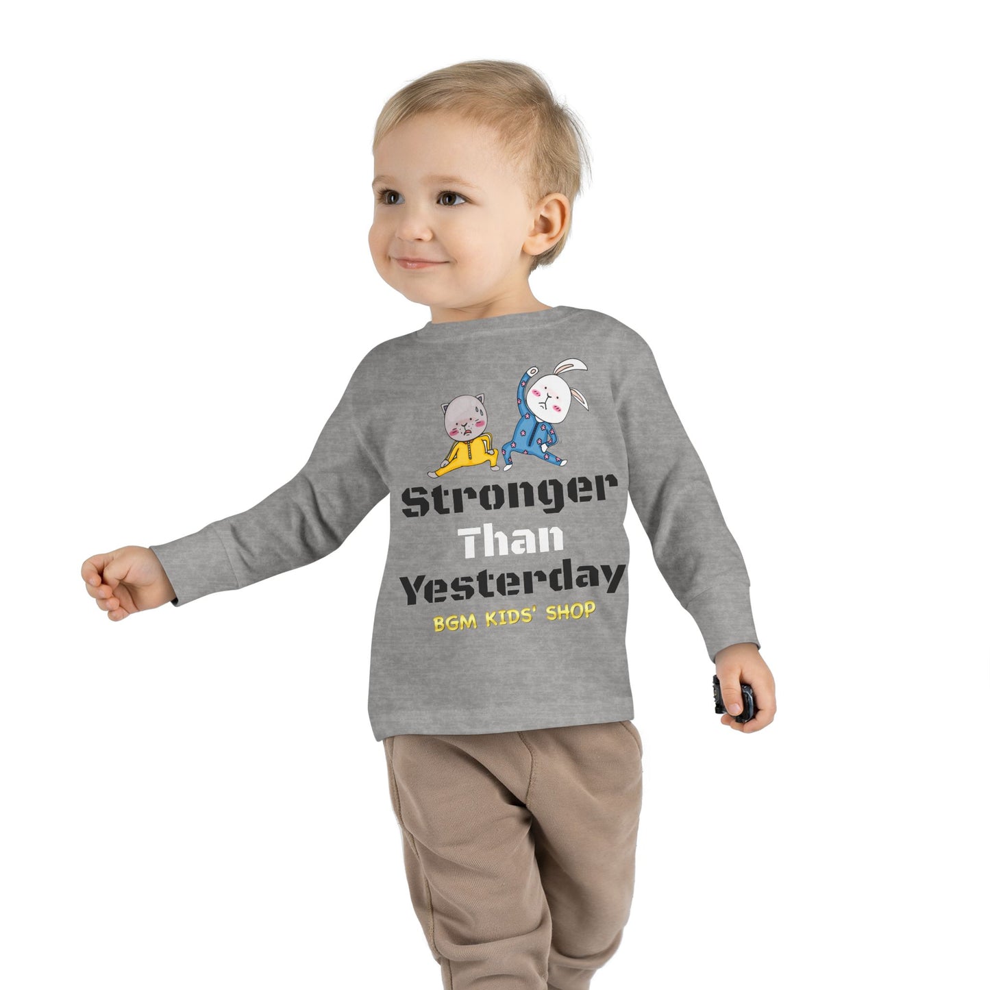 Stronger - Unisex Toddler Long Sleeve Tee