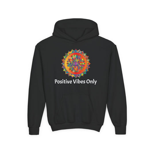 Positive Vibes - Youth Heavy Blend Hooded Sweatshirt