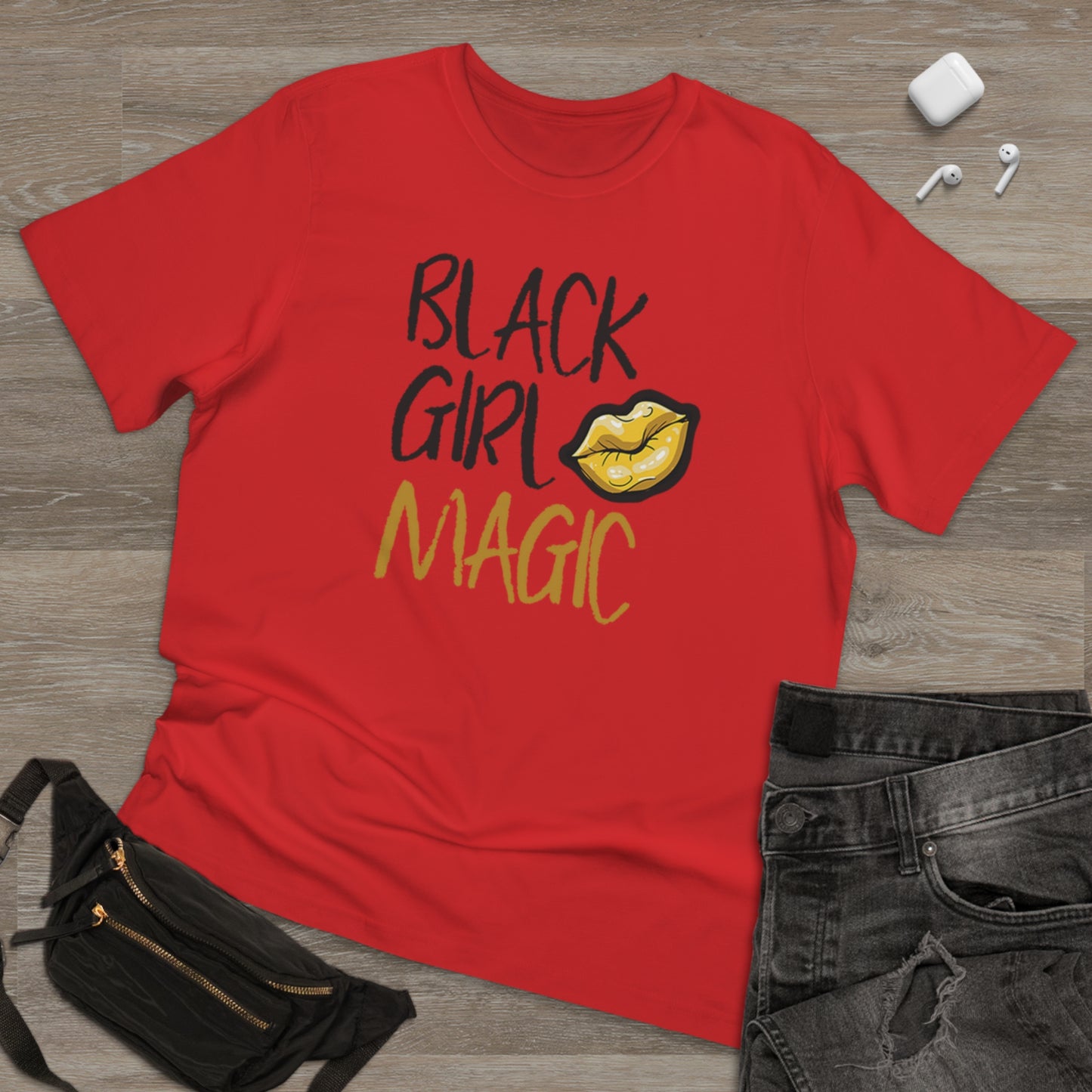 Black Girl Magic Kiss - Deluxe Tee