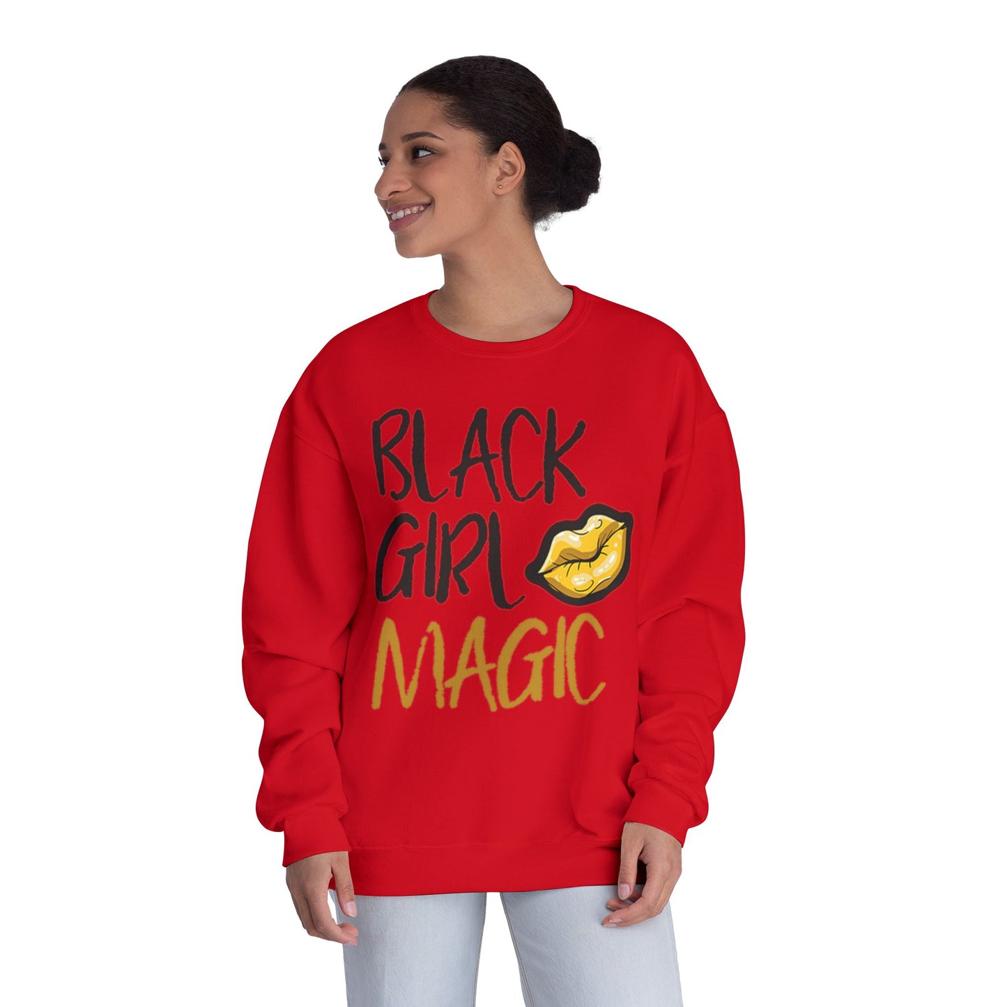 Black Girl Magic Kiss - Crewneck Sweatshirt
