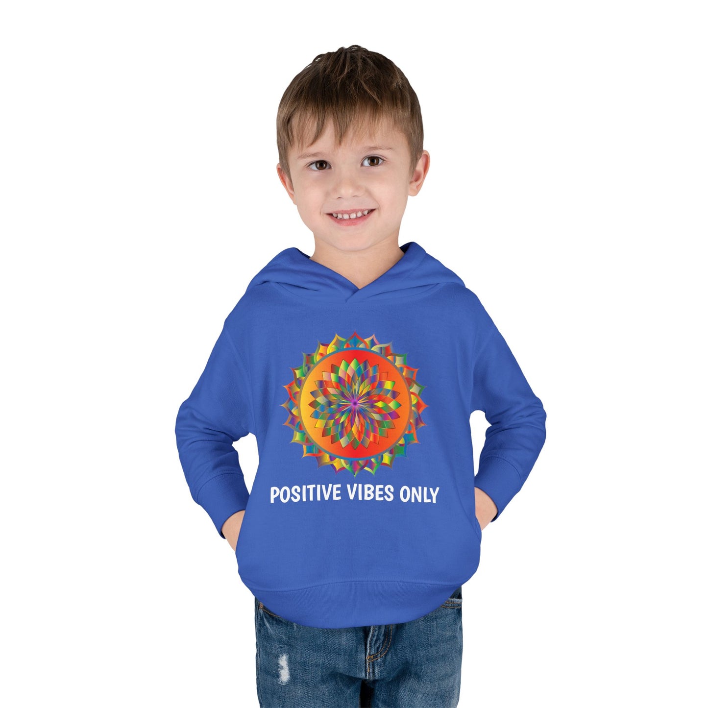 Positive Vibes - Toddler Pullover Fleece Hoodie