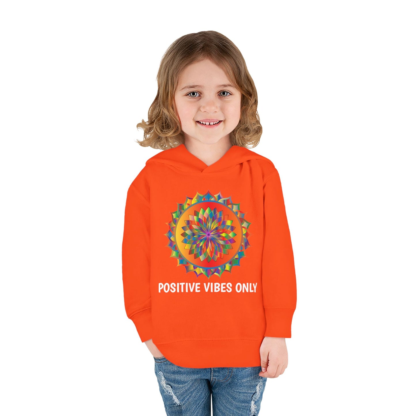 Positive Vibes - Toddler Pullover Fleece Hoodie