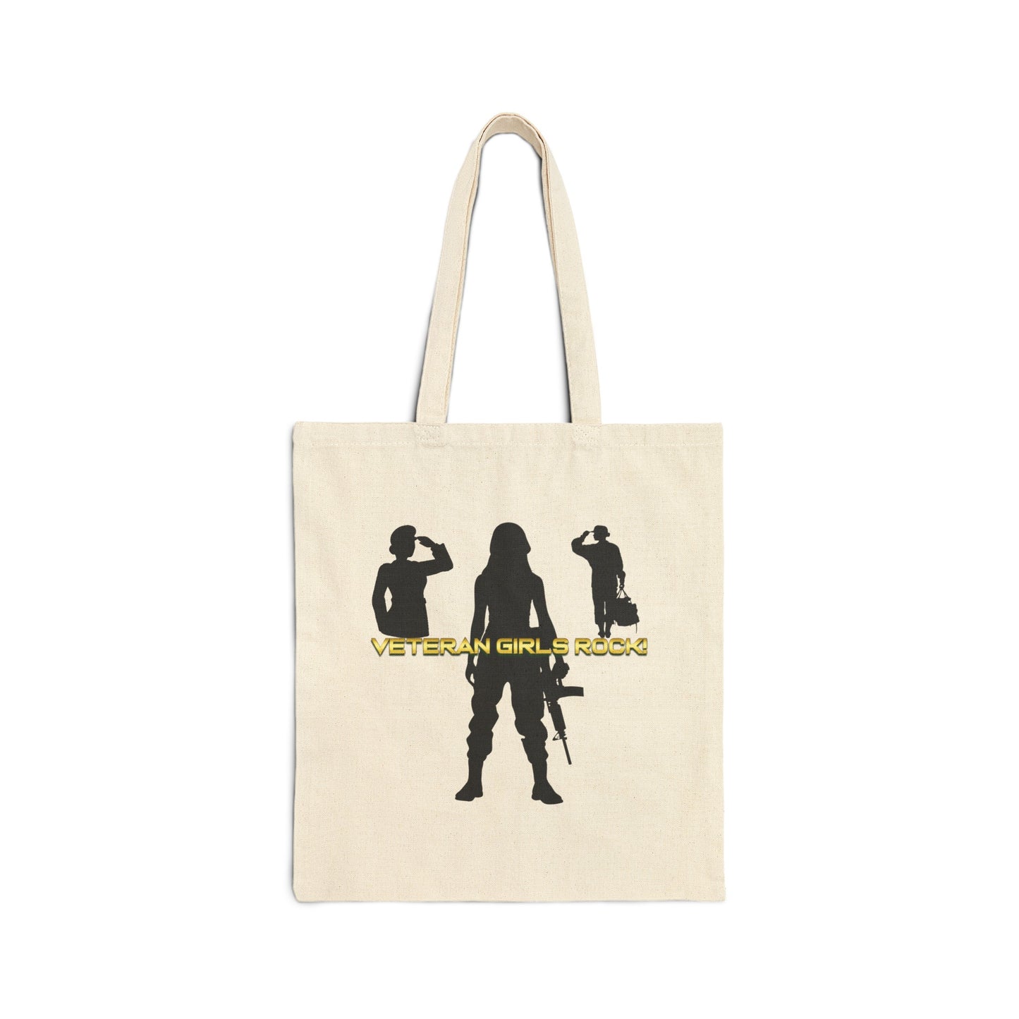 Veteran Girls Rock - Cotton Canvas Tote Bag