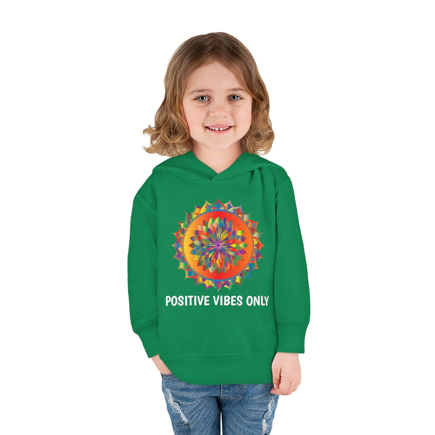 Positive Vibes - Toddler Pullover Fleece Hoodie