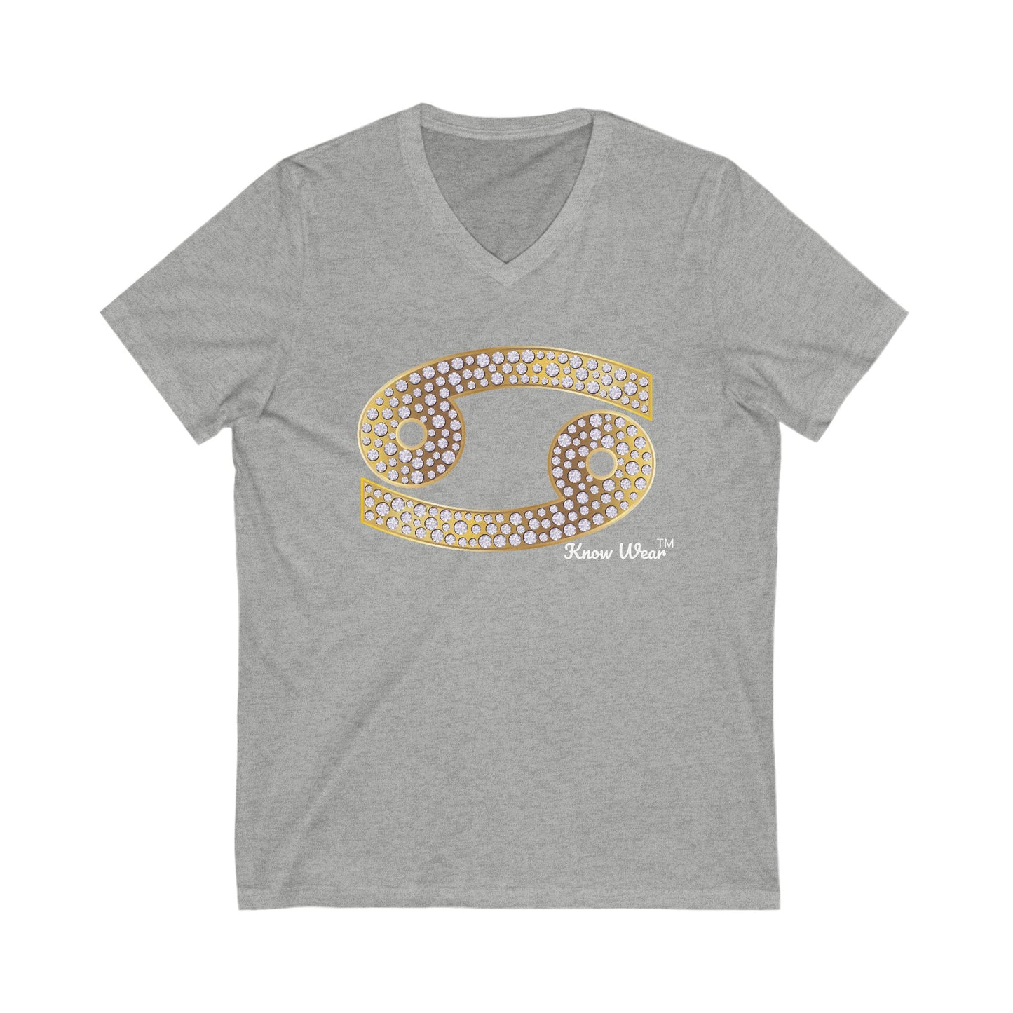 CANCER Unisex V-Neck Tee - KNOW WEAR™ Collection