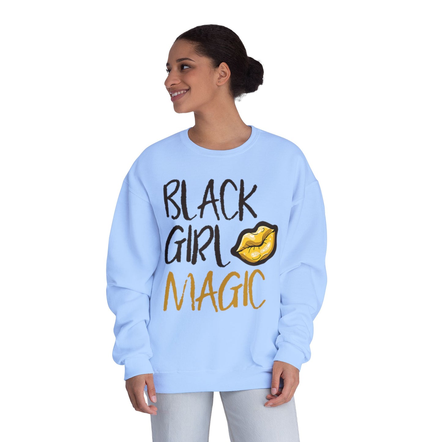 Black Girl Magic Kiss - Crewneck Sweatshirt