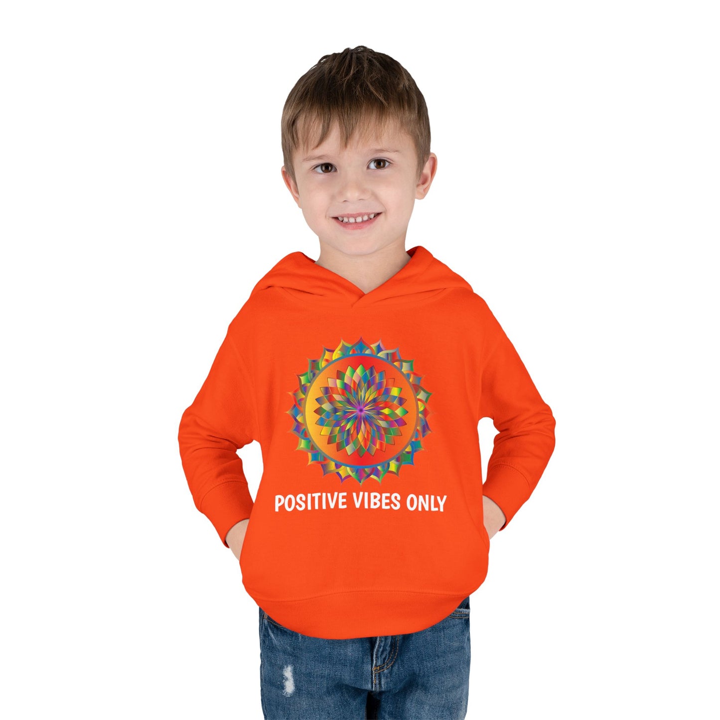 Positive Vibes - Toddler Pullover Fleece Hoodie