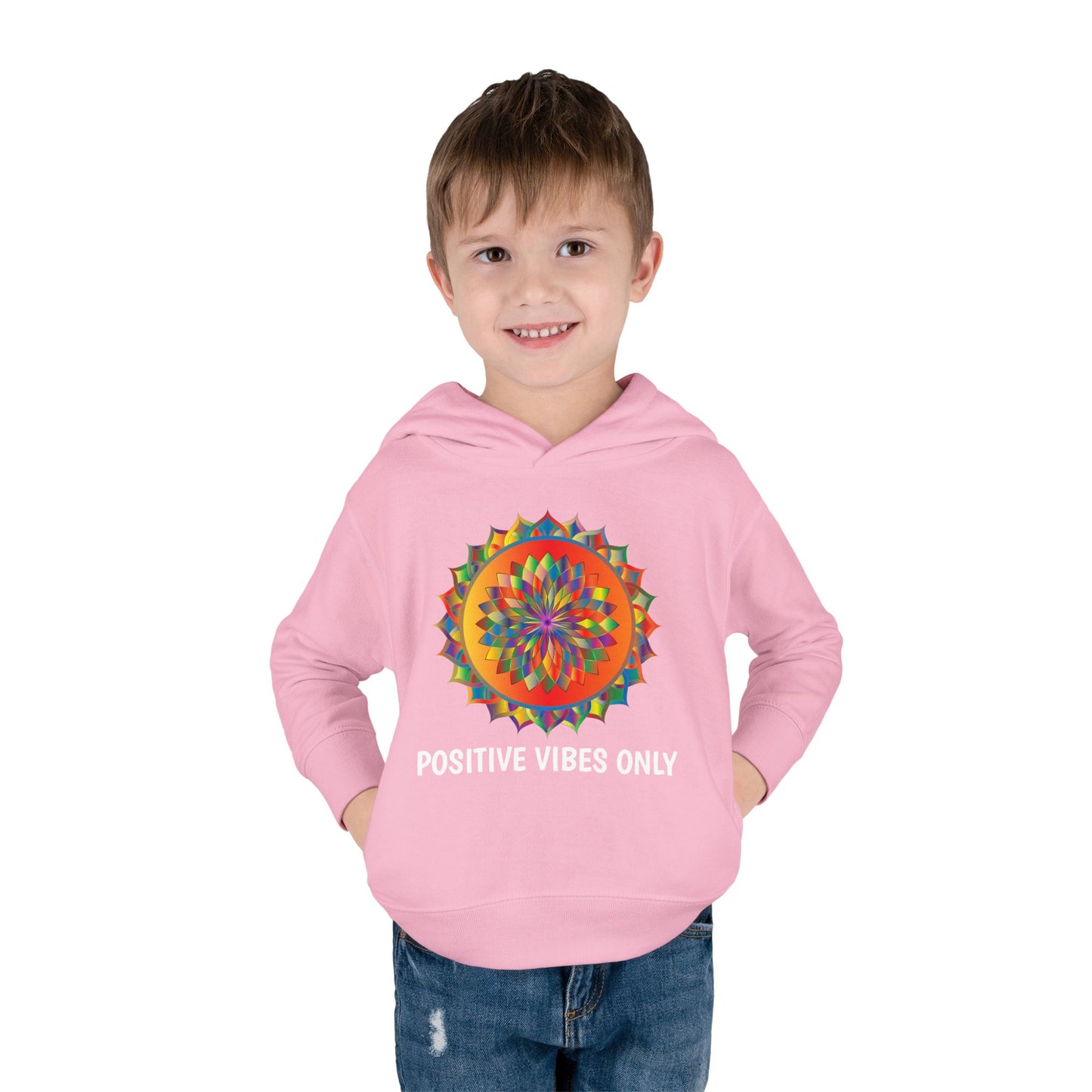 Positive Vibes - Toddler Pullover Fleece Hoodie