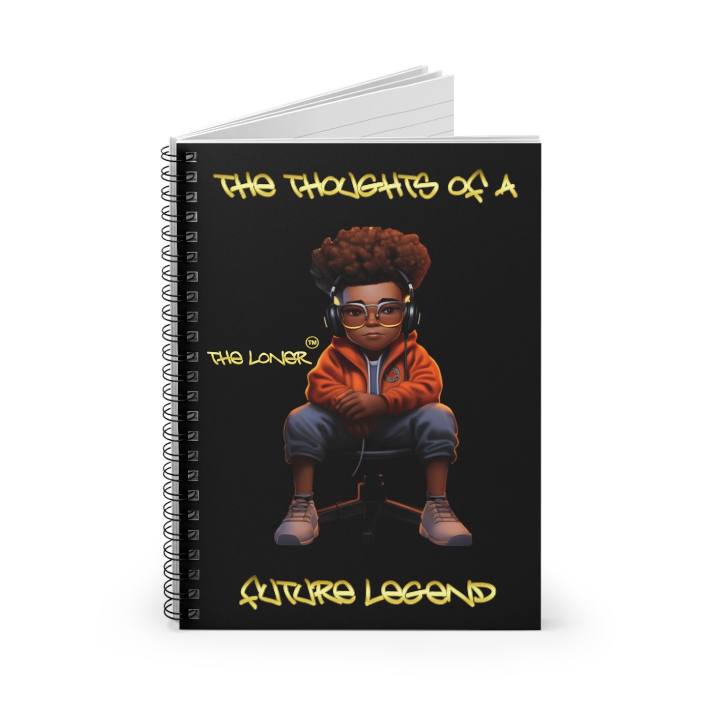 The Loner™ Inspirational Spiral Notebook - Ruled Line