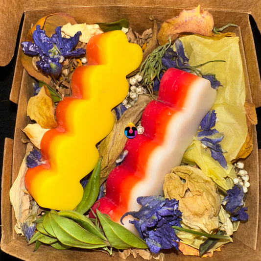 Double Heart Stacks Candle | Custom Color & Scent