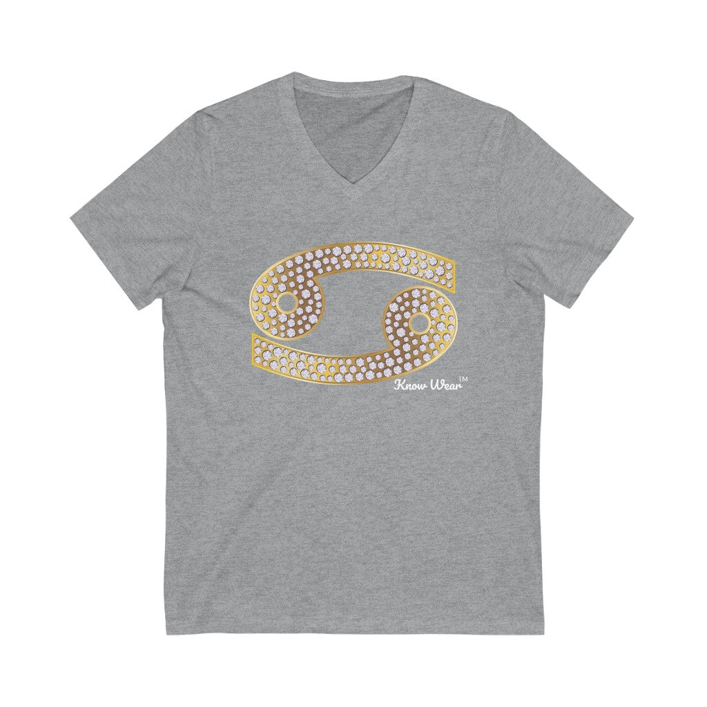 CANCER Unisex V-Neck Tee - KNOW WEAR™ Collection