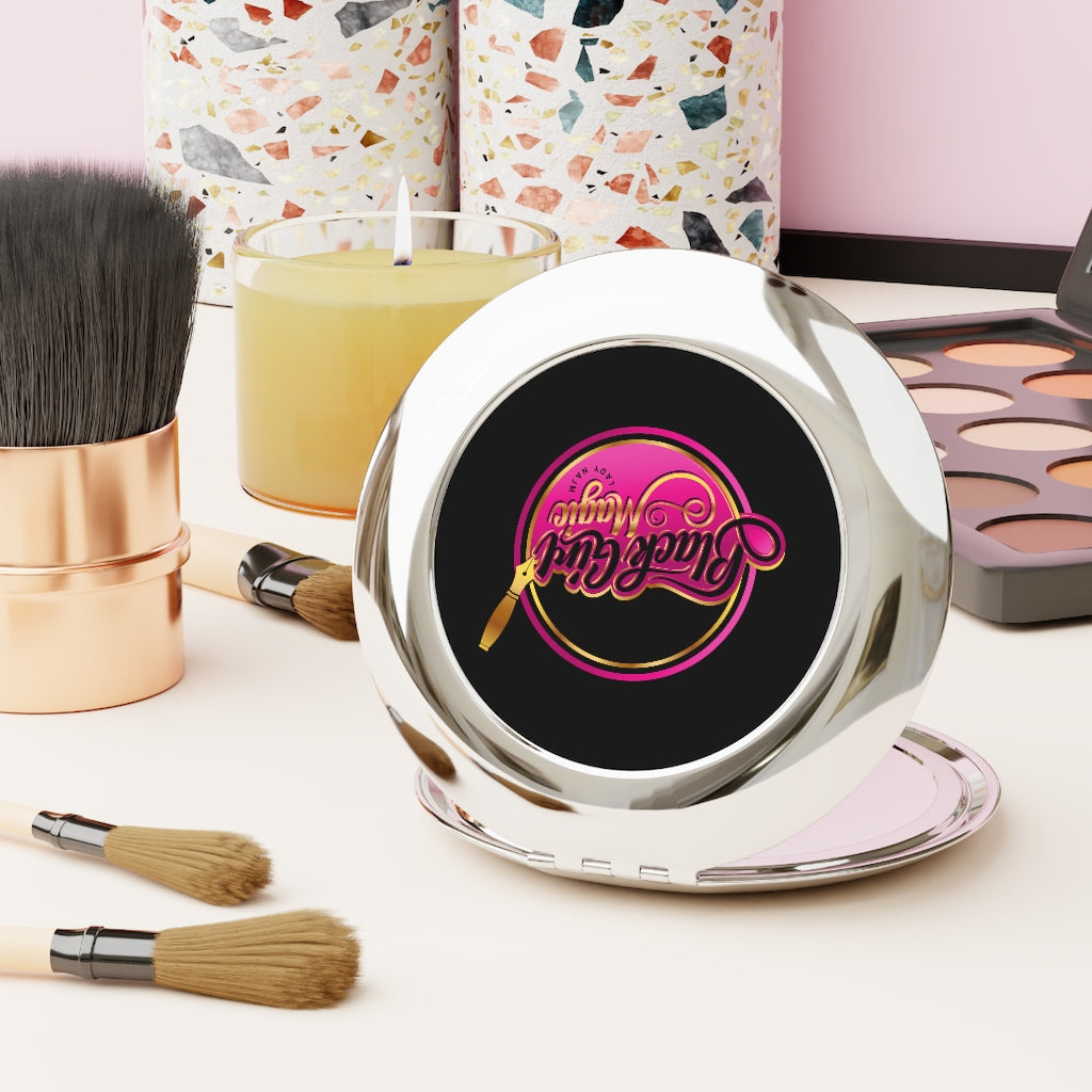 Black Girl Magic 36FIVE Compact Travel Mirror (Black)