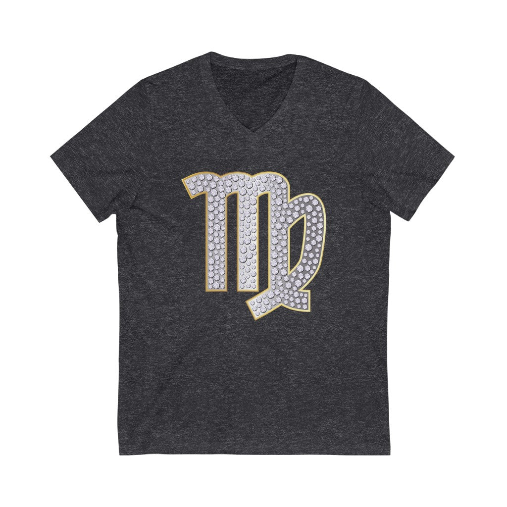 VIRGO Unisex V-Neck Tee.