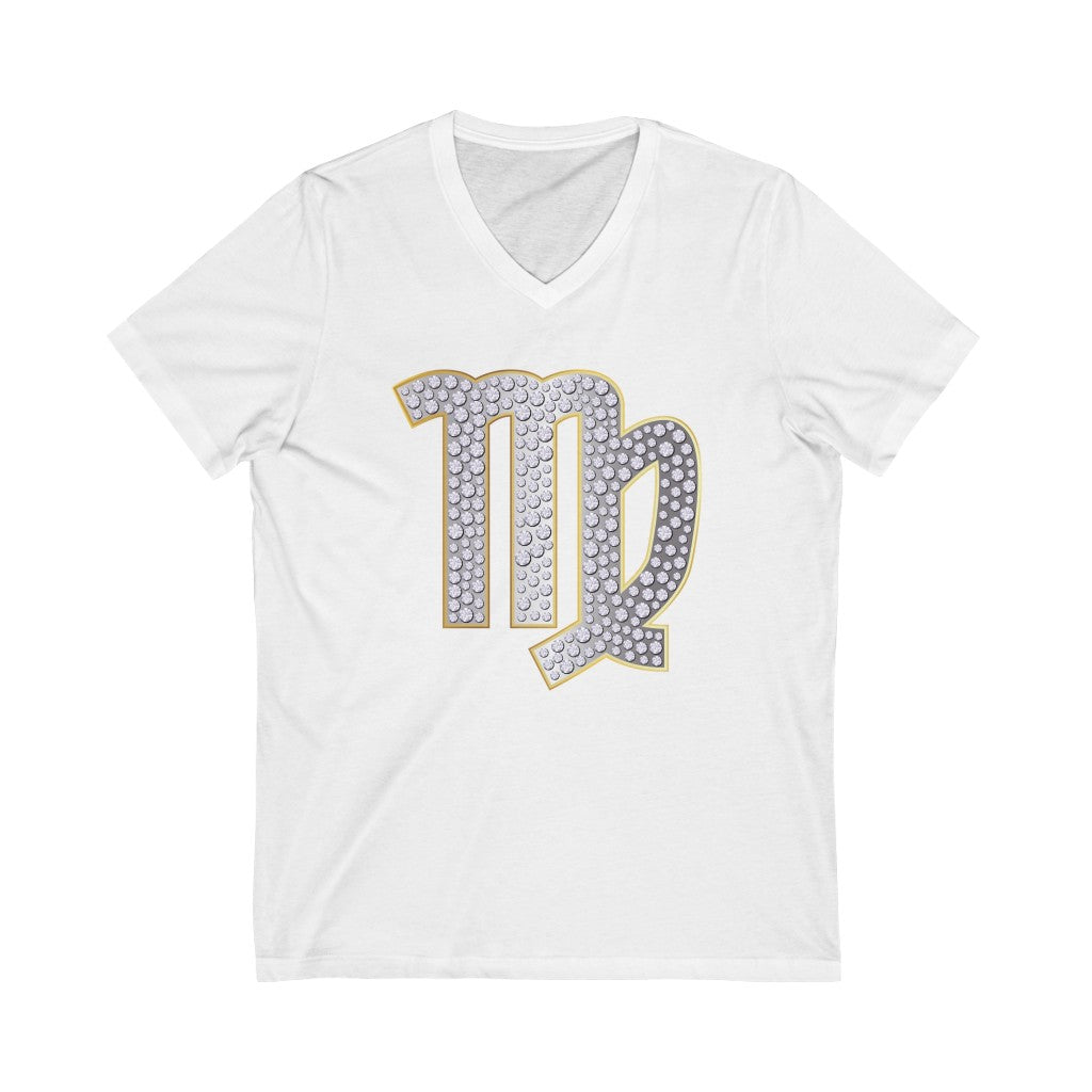 VIRGO Unisex V-Neck Tee.