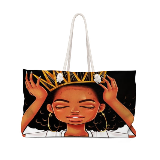 Crowned Queen Oversized Weekend Tote Bag