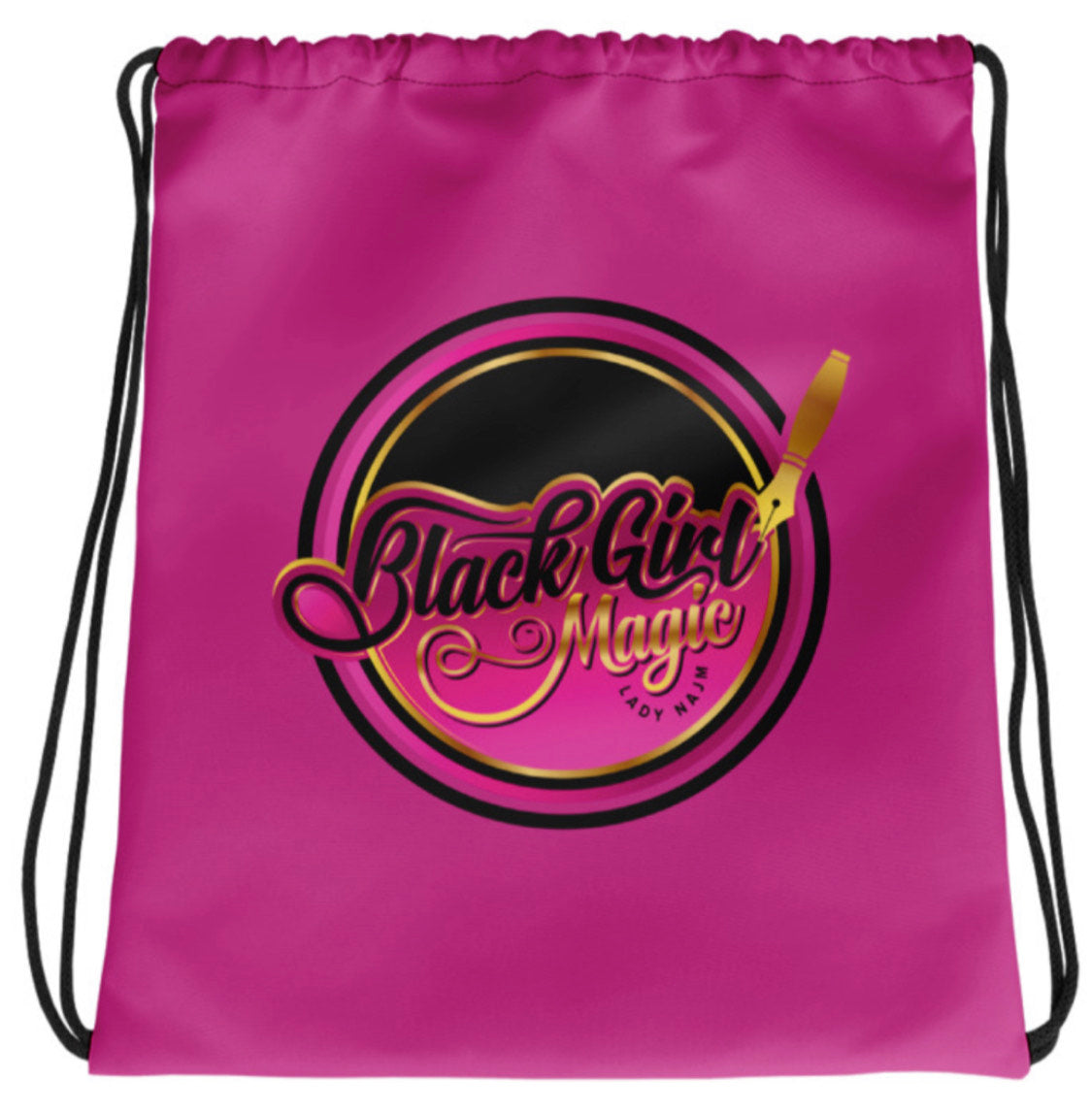 Black Girl Magic 36FIVE Drawstring Bag.