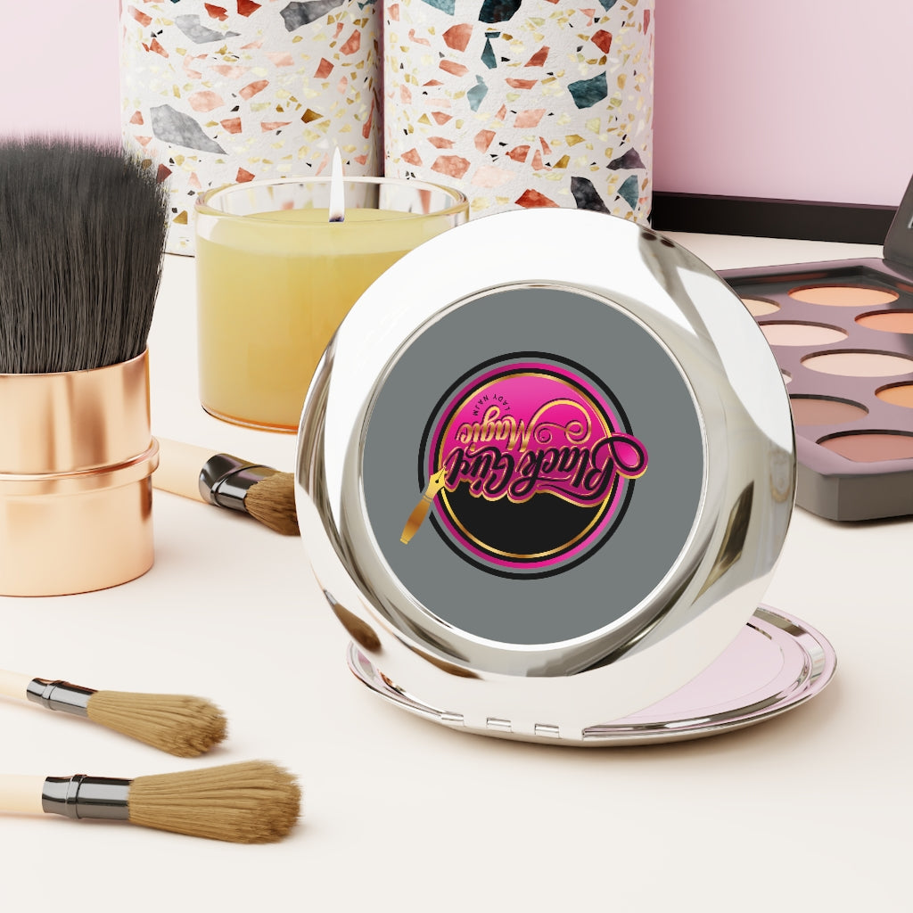 Black Girl Magic 36FIVE Compact Travel Mirror (Silver)