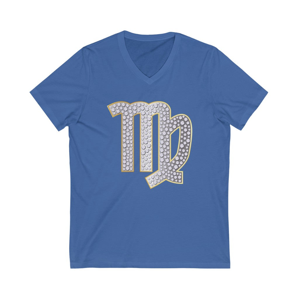 VIRGO Unisex V-Neck Tee.