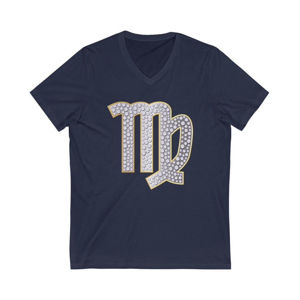 VIRGO Unisex V-Neck Tee.