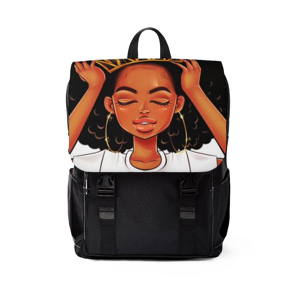 Crowned Queen Casual Shoulder Backpack