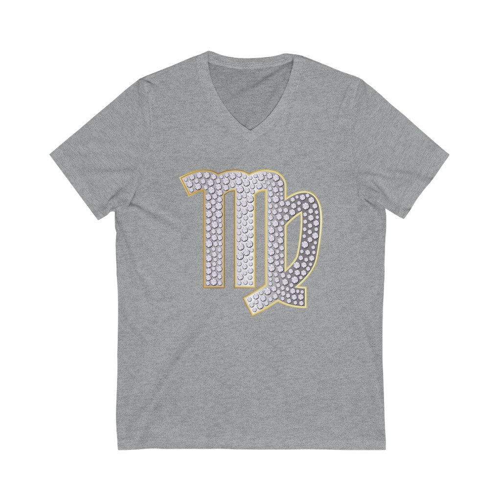 VIRGO Unisex V-Neck Tee.