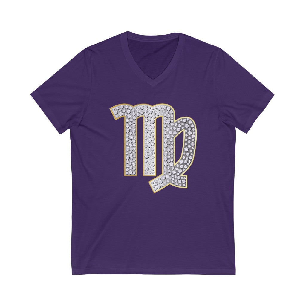 VIRGO Unisex V-Neck Tee.